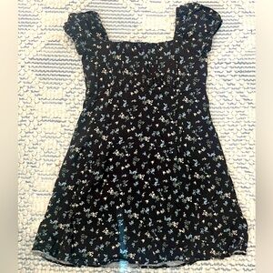 Black and floral Dress